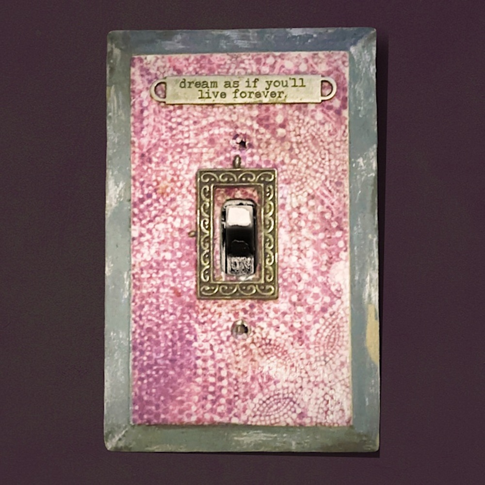 Handmade Single Light Switch Plate